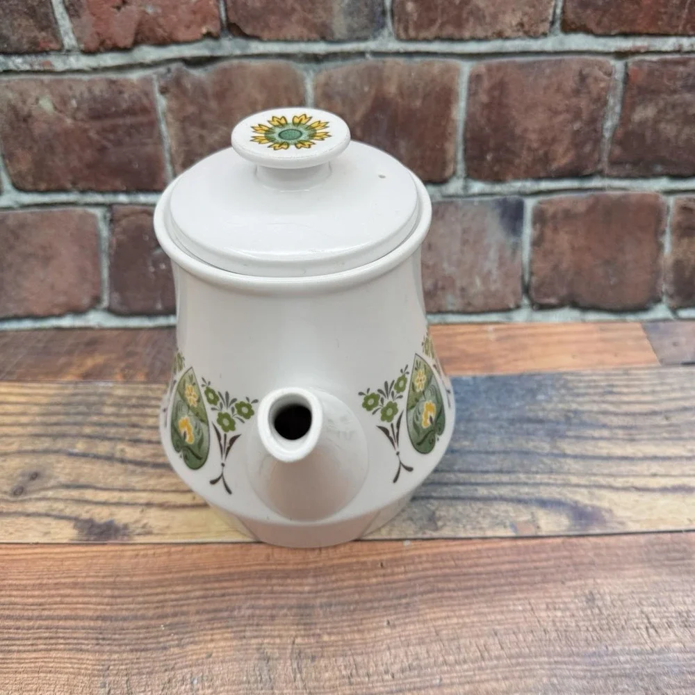 Noritake Progression China Palos Verde 9020 Japan Teapot Mid Century Modern MCM